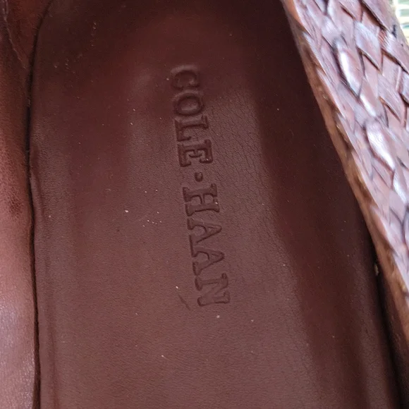 COLE HAAN MENS LEATHER TASSEL LOAFERS - Picture 9 of 12